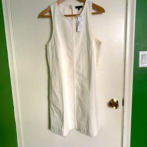 Jcrew 10 white denim shift
